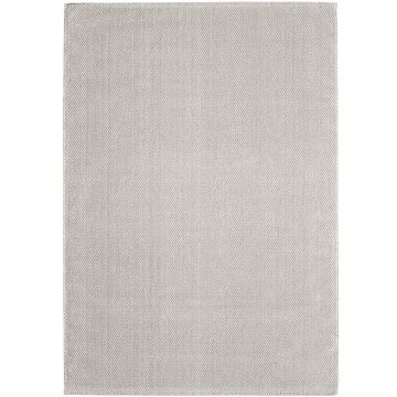 Loom koberec nízky vlas kruh Ø 160cm krémová