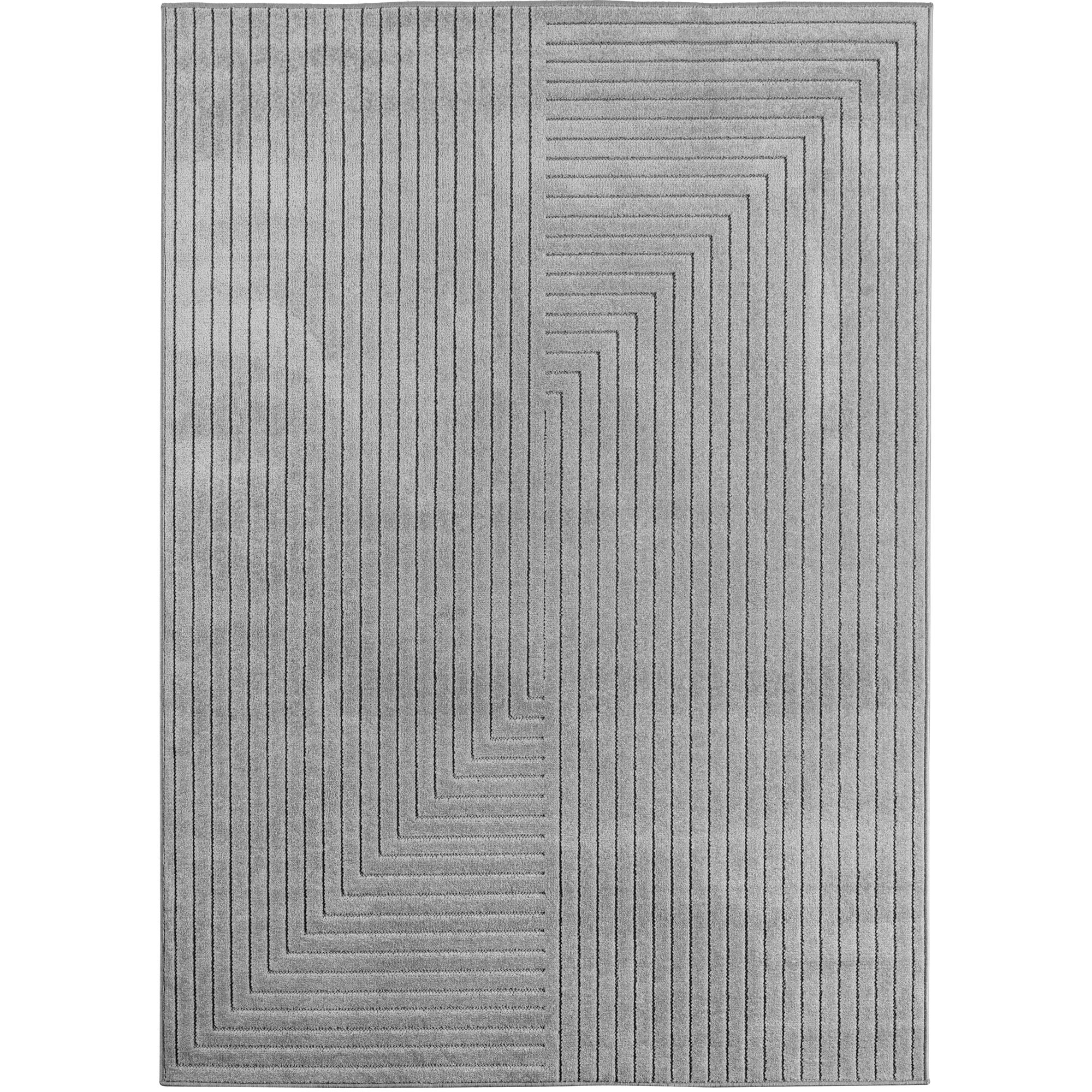 Nova Luo koberec nízky vlas obdĺžnik 240x340cm strieborná