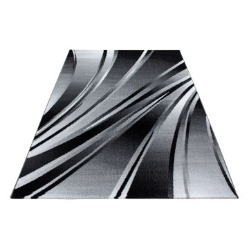 Parma Krištáľ koberec nízky vlas obdĺžnik 200x290cm čierna