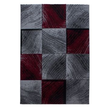 Plus Blok koberec nízky vlas obdĺžnik 280x370cm červená