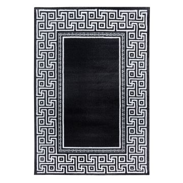 Parma Laby koberec nízky vlas obdĺžnik 140x200cm čierna
