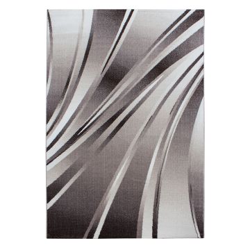 Parma Krištáľ koberec nízky vlas obdĺžnik 240x340cm hnedá