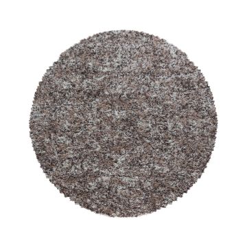 Enjoy Shaggy koberec vysoký vlas kruh Ø 80cm béžová