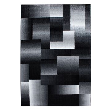 Miami Jawa koberec nízky vlas obdĺžnik 140x200cm čierna